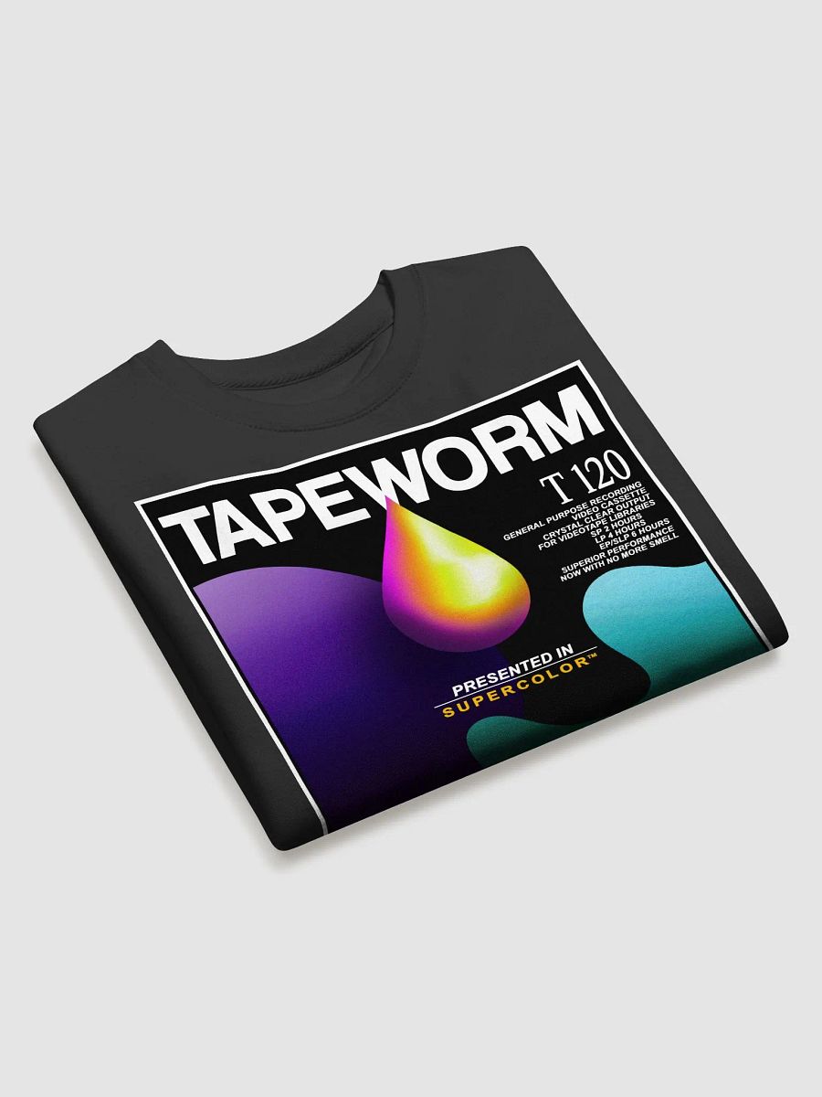 videovomit TAPEWORM VHS crewneck frontprint sweatshirt product image (4)