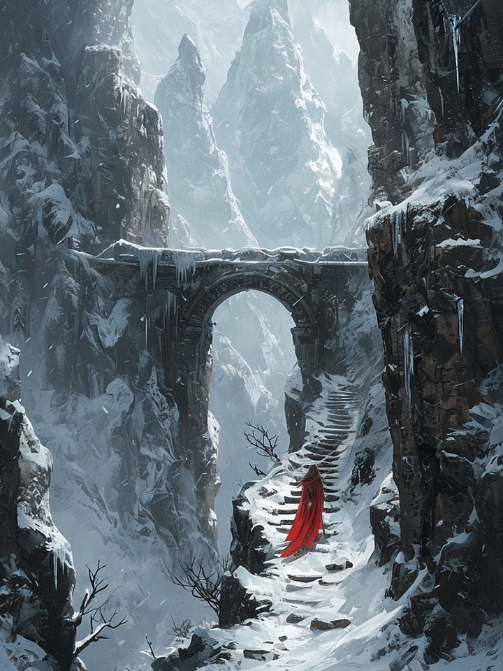 Snowy Mountain Wanderer Framed Poster product image (1)