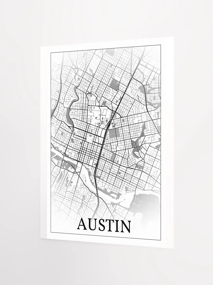 Austin, Texas, USA, city map print product image (9)
