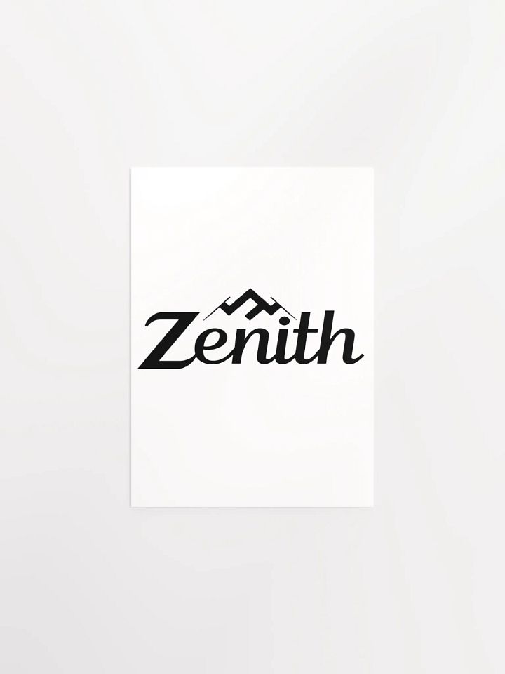 White Zenith Matte Poster product image (1)