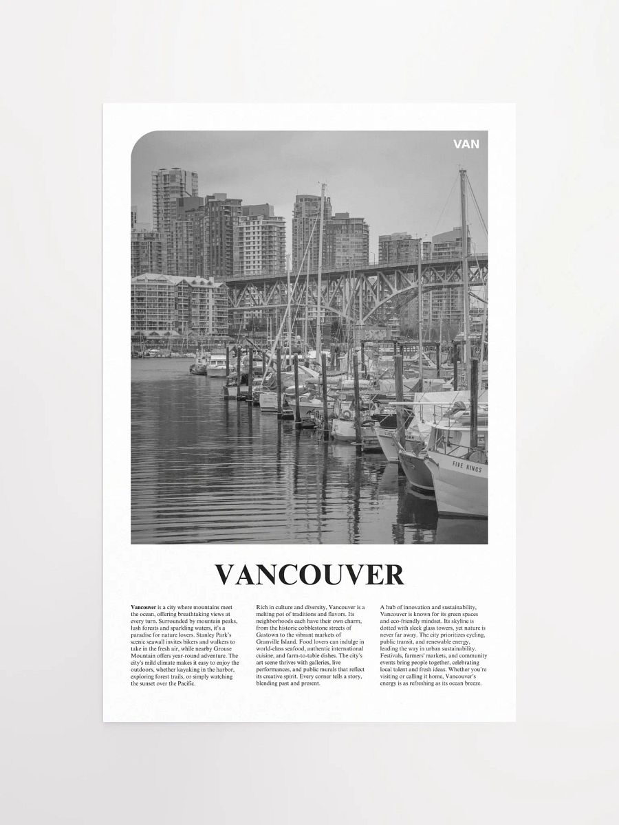 Vancouver 04 Newspaper Poster product image (5)
