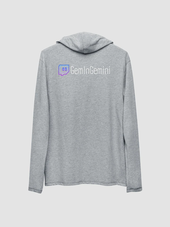 Heather Grey She's the Gem for Us Lightweight Hoodie Embroidered product image (2)