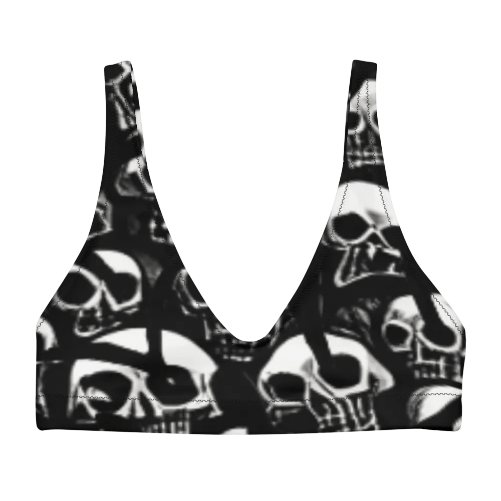 Skull Cluster Recycled Bikini Top product image (1)