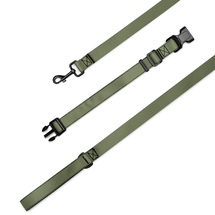 Lucky Dog Khaki Pet Collar & Leash Set 05 product image (2)