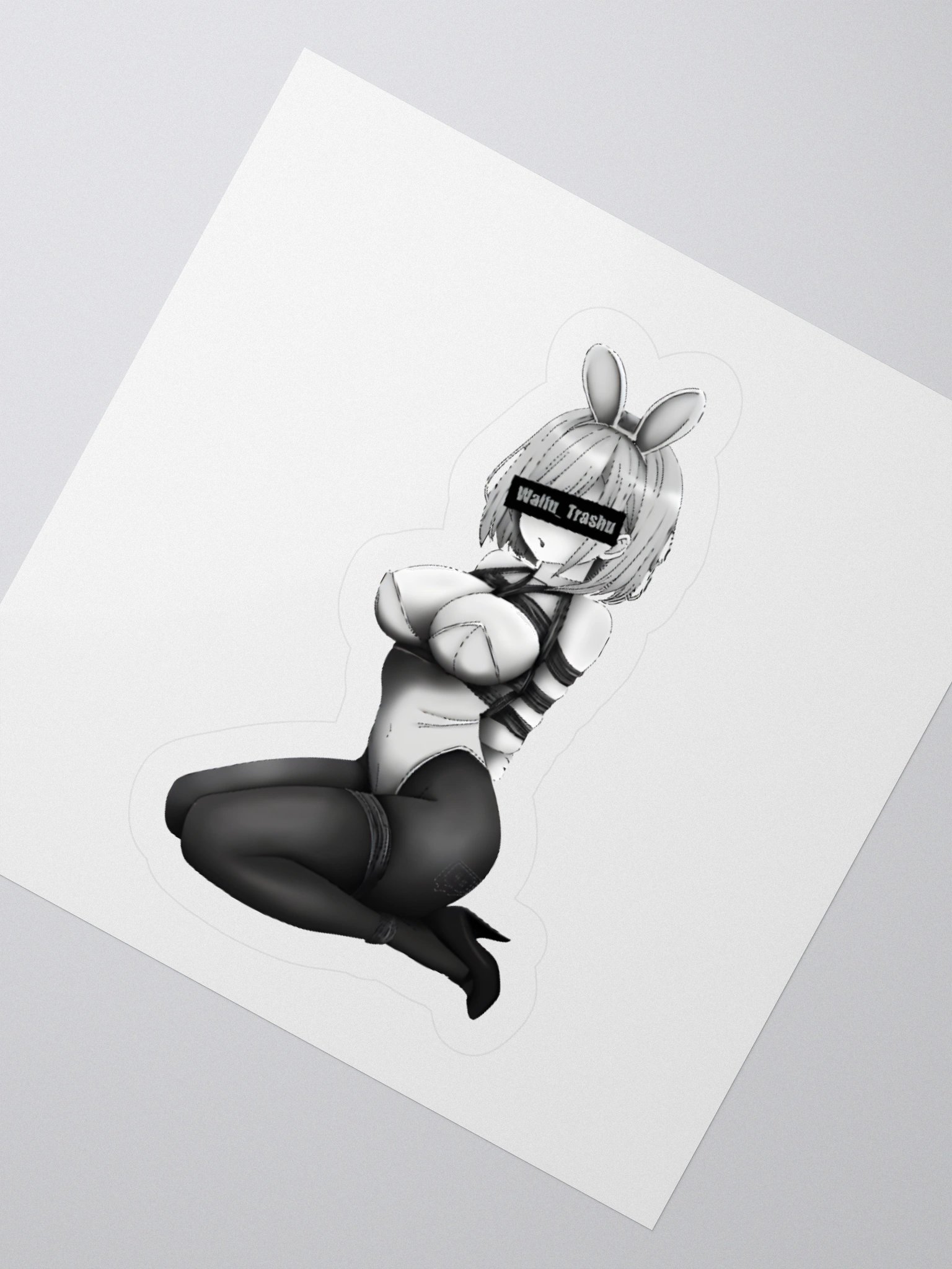 Bunny-Eared Anime Kiss Cut Stickers product image (6)