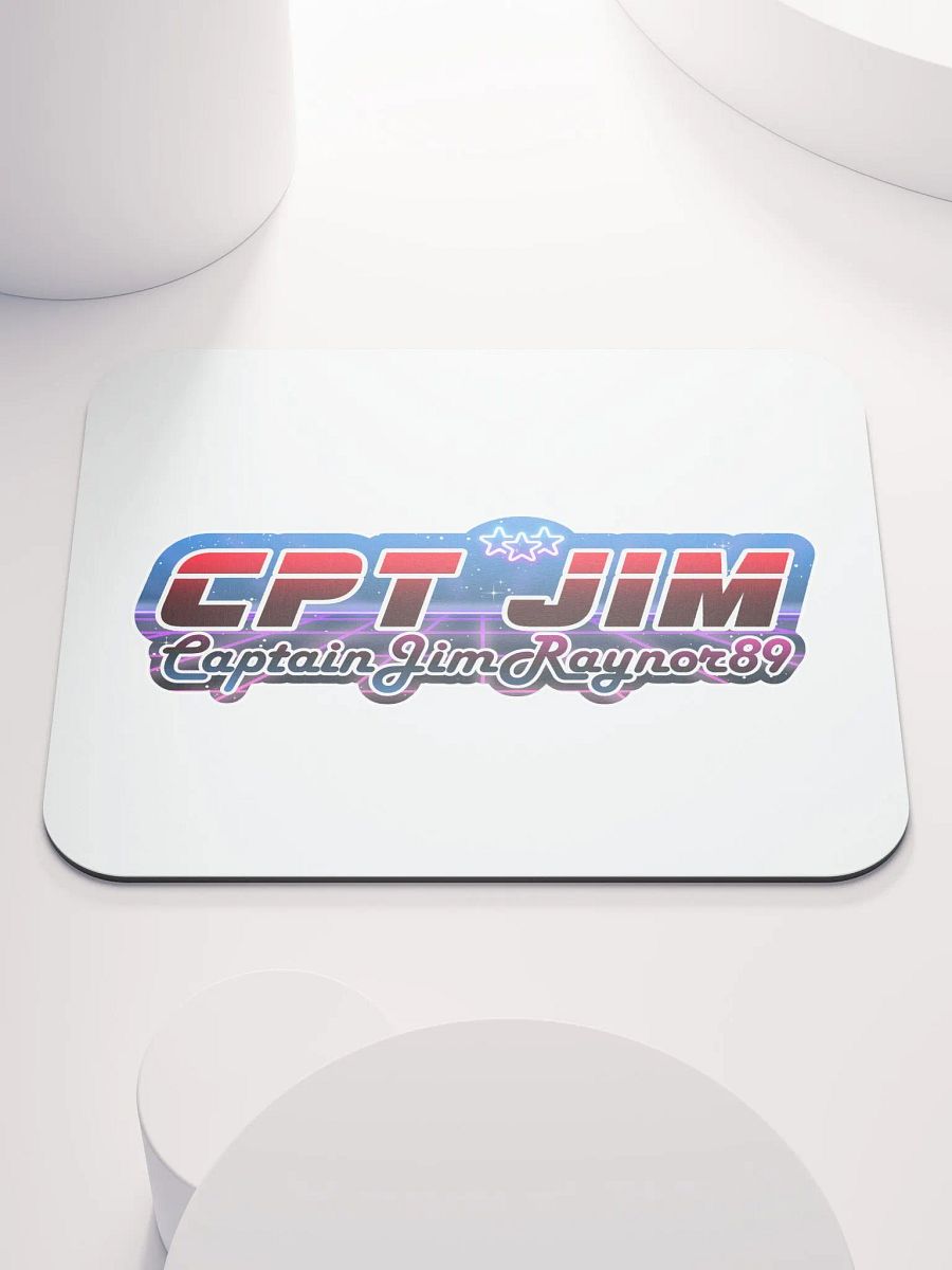 Retro Futuristic Captain Jim Mouse Pad product image (1)