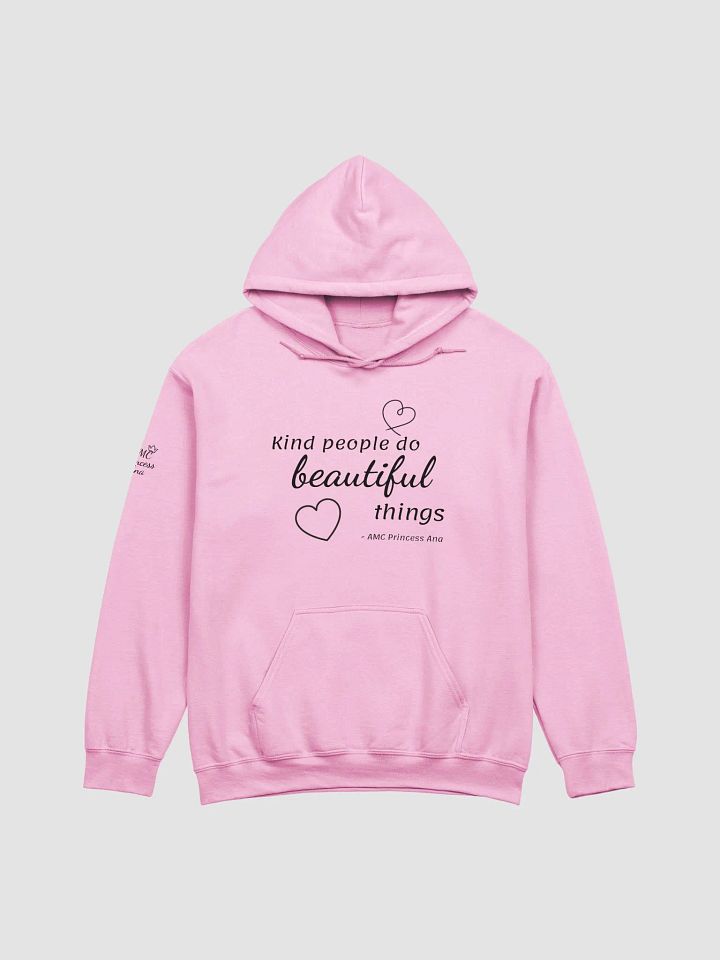 Kind people... PULLOVER Hoodie - Black text product image (1)