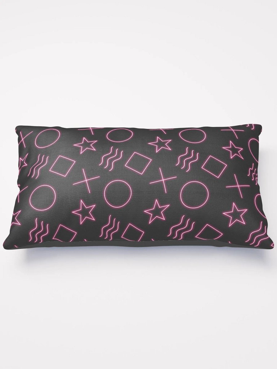ESP Card Pattern Half-Print Solid Back Pillow—Berry Edition product image (1)