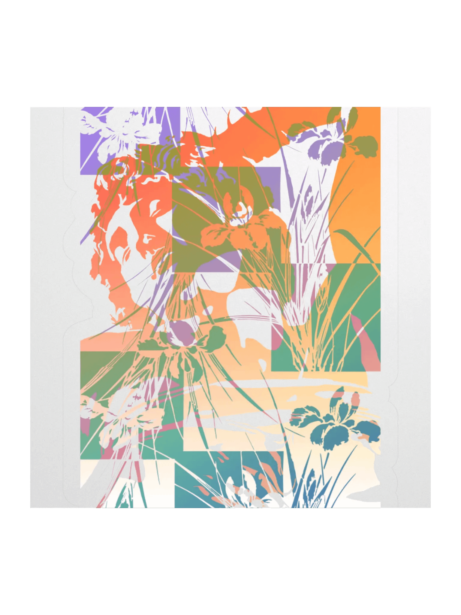 Sticker - Sunrise Michelangelo on Irises (transparent background) product image (1)