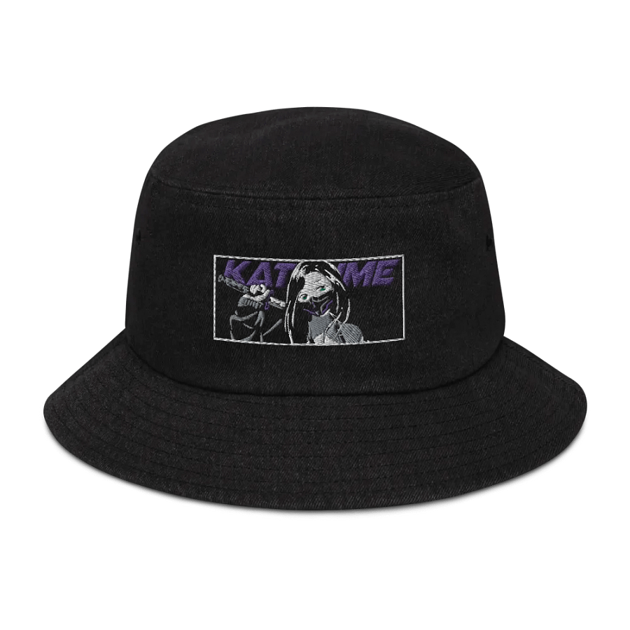 Katana Denim Embroidered Bucket Hat product image (1)
