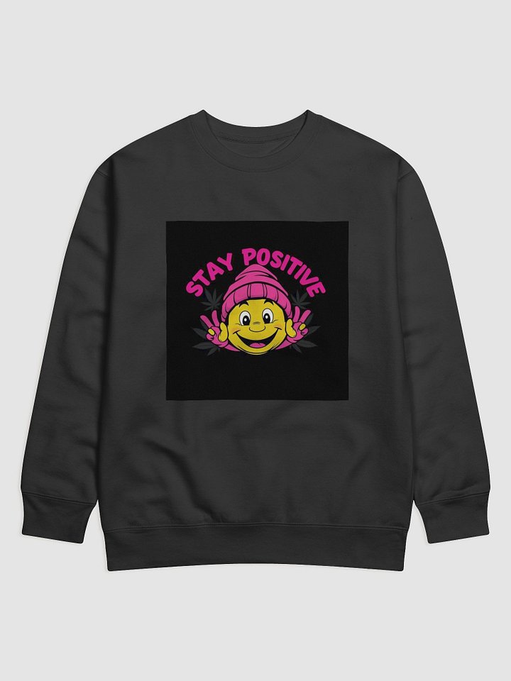 Stay Positive Smiley Face Premium Sweatshirt product image (6)