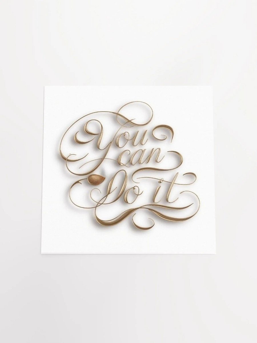 Self-Love Affirmation Art for Goal Manifestation and Self-Care - You Can Do It product image (5)