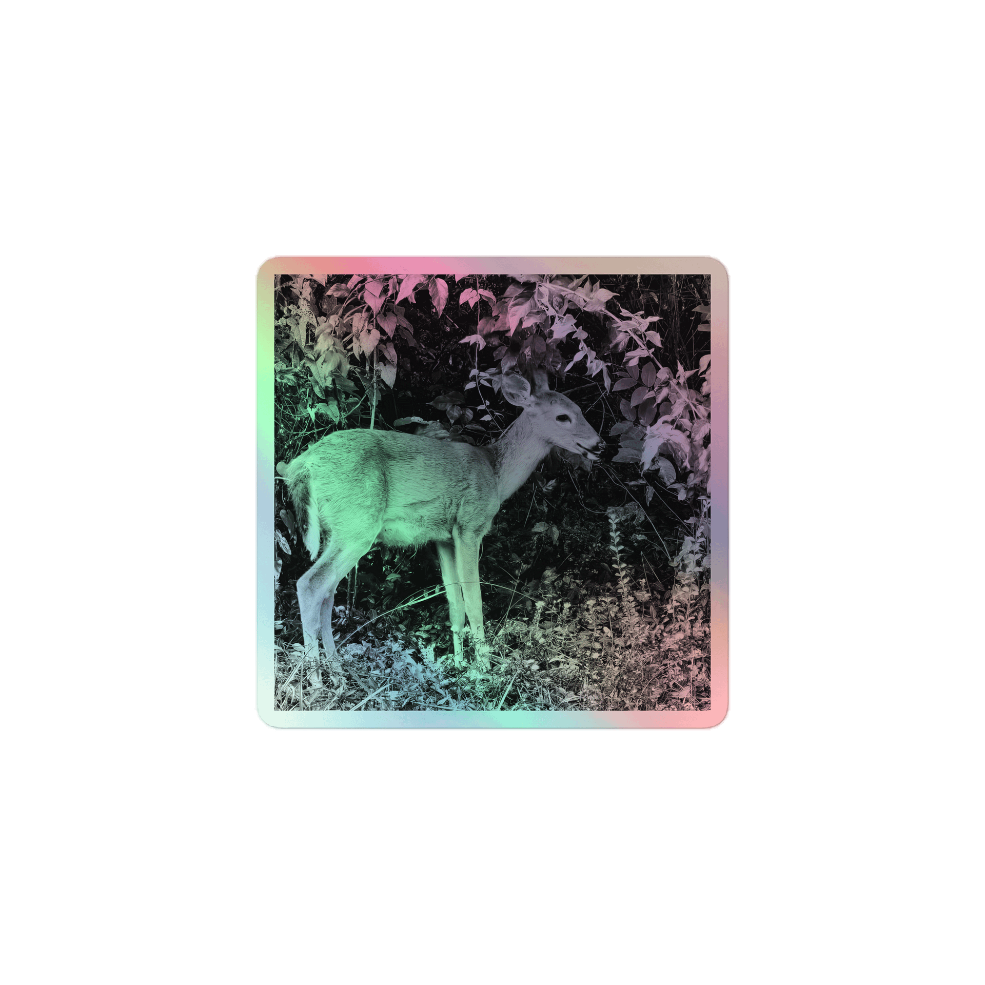 Mystic Forest Deer Holographic Sticker Sheet product image (1)