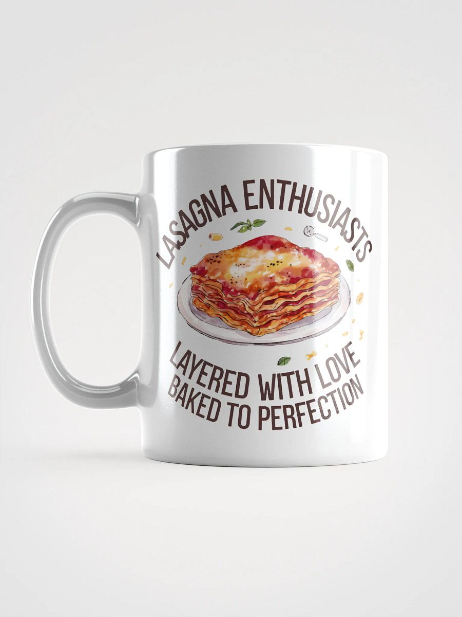 Lasagna Enthusiasts White Glossy Mug product image (18)
