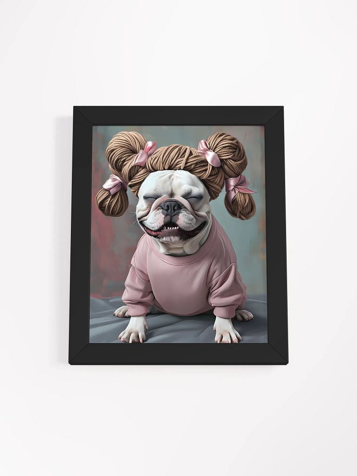Bulldog Fashionista Framed Poster product image (2)