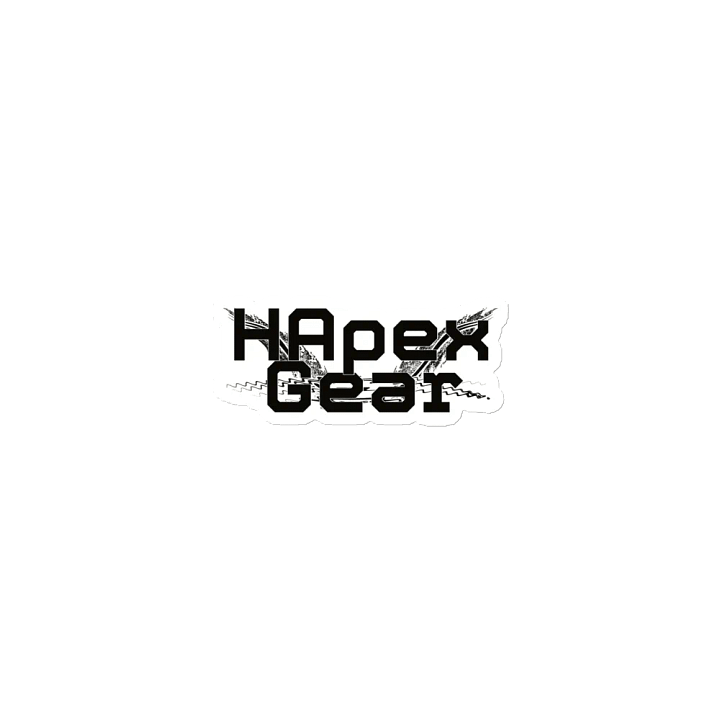 Die-Cut Magnets - Black HApex Gear Black Logo product image (1)