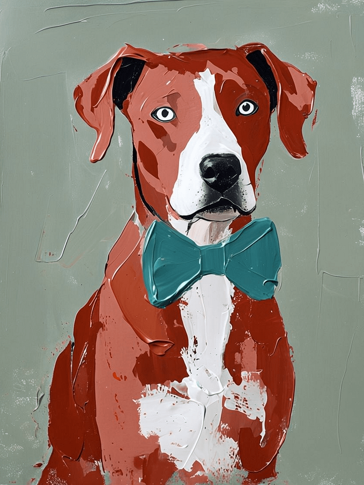 Dapper Dog in Bow Tie Poster product image (1)