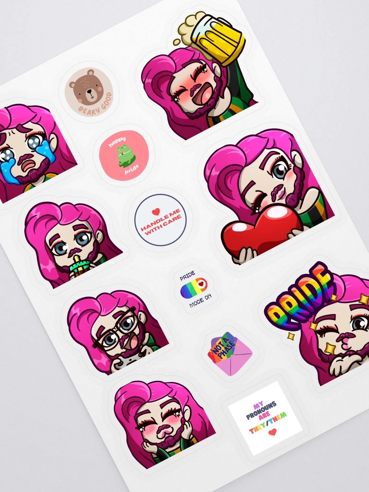 Emote Sticker Sheet product image (2)