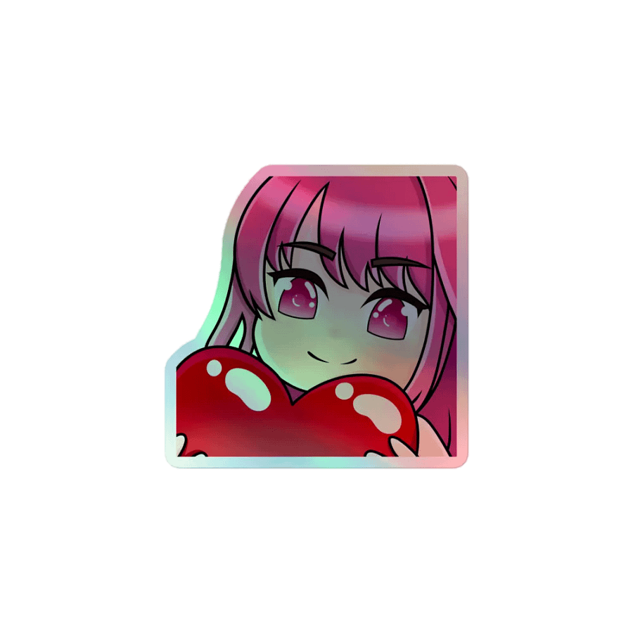 pickle_croissant holographic sticker product image (1)