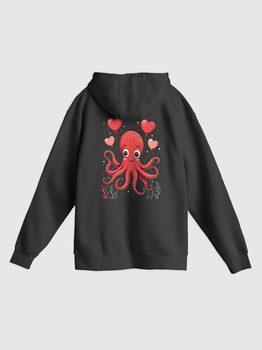 Octopus With Hearts Balloons Hoodie product image (5)