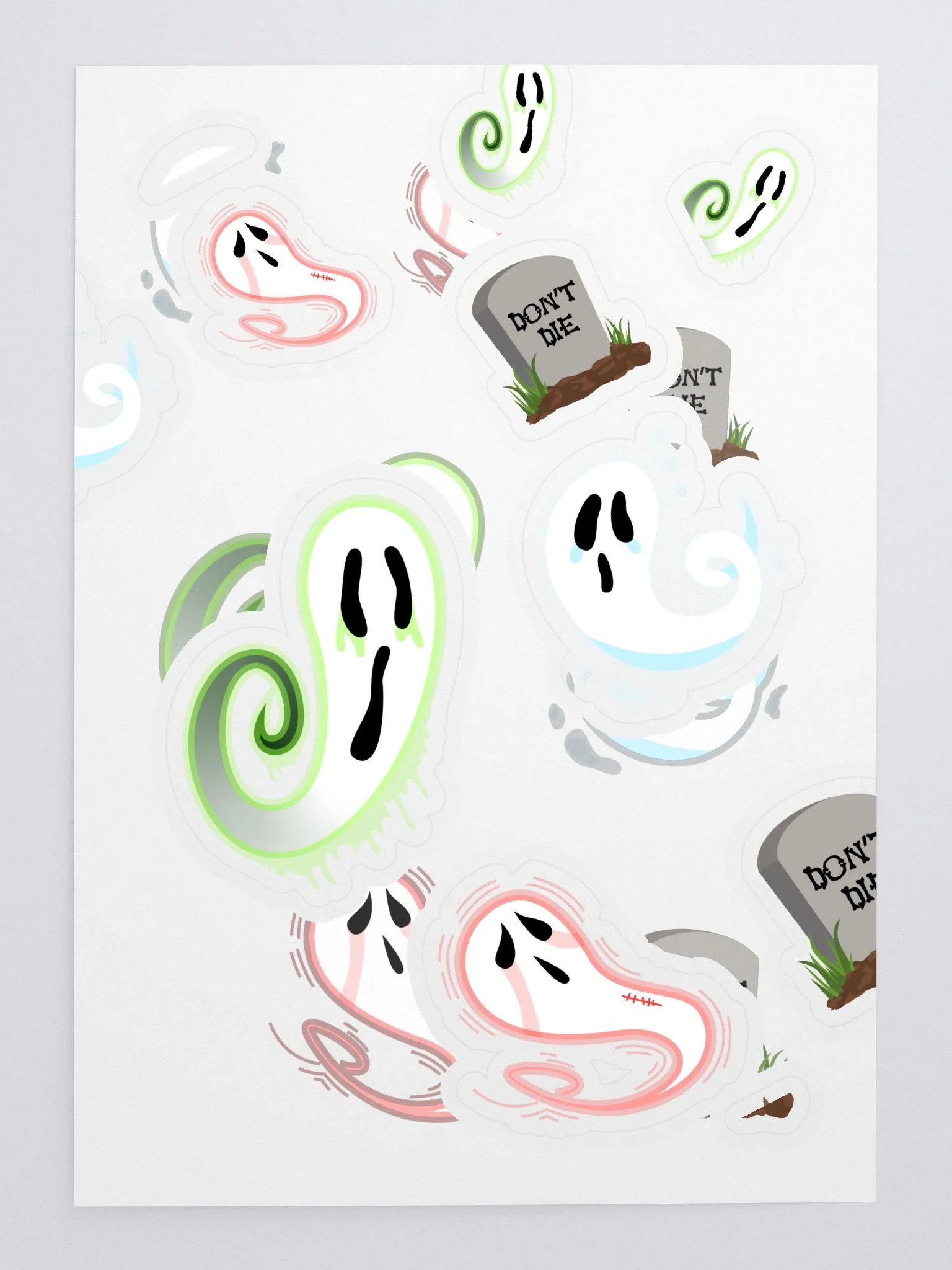 Spooky Ghosts Kiss Cut Sticker Sheet product image (3)