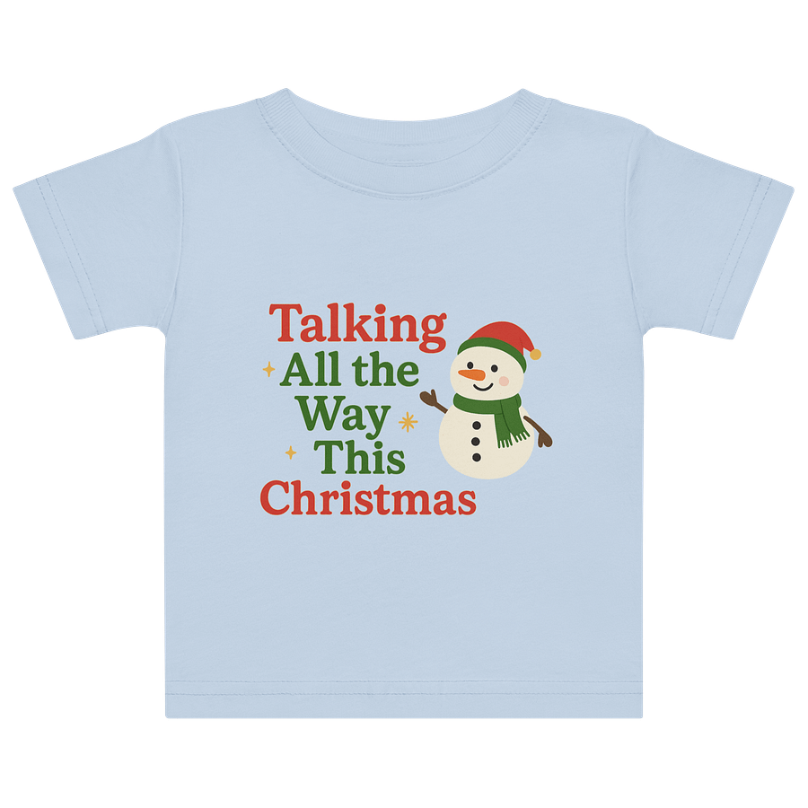 Festive Snowman Baby Jersey T-Shirt product image (1)