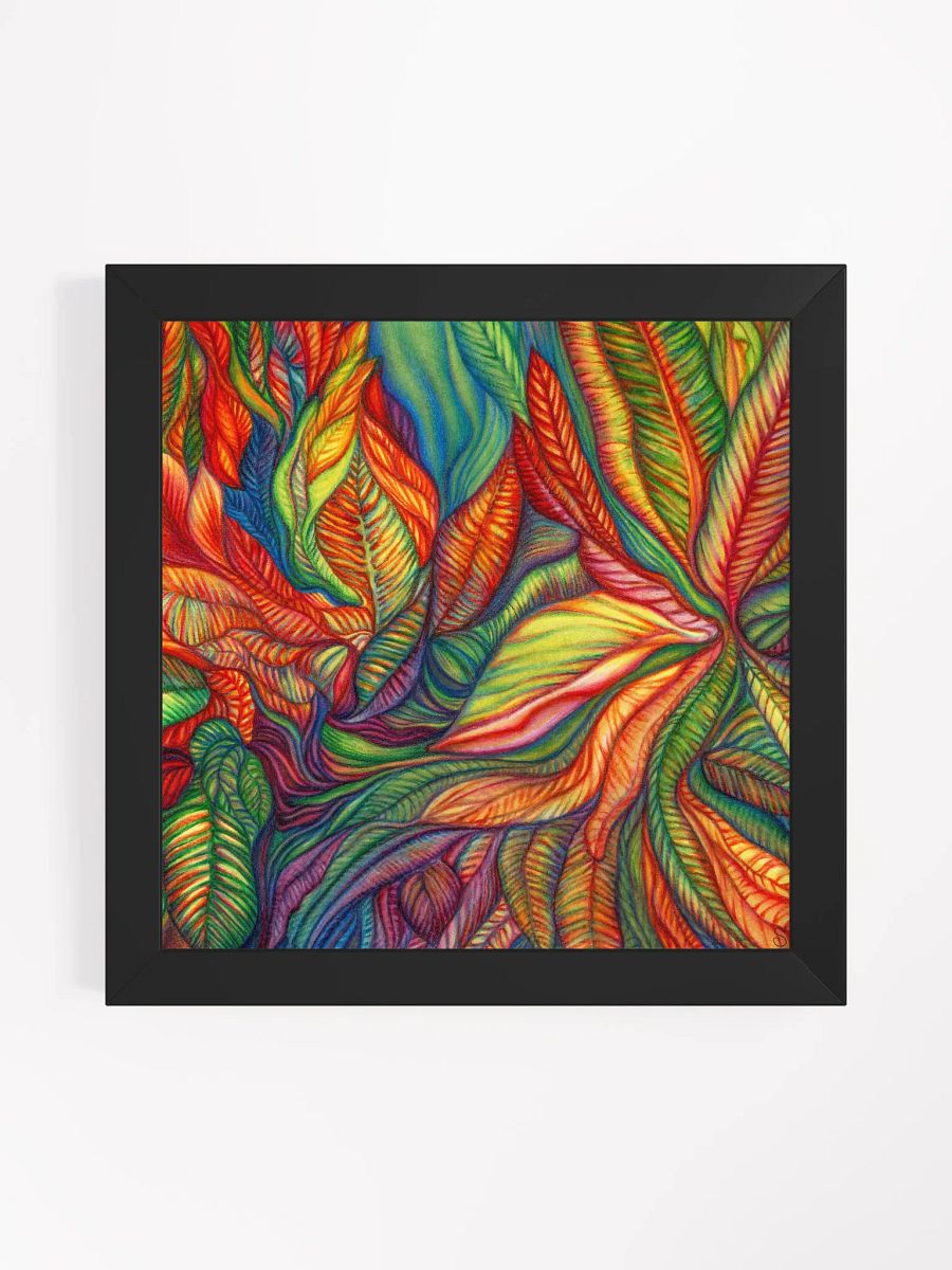 Vibrant Ayous Wood Framed Matte Poster - Tropical Plants product image (13)