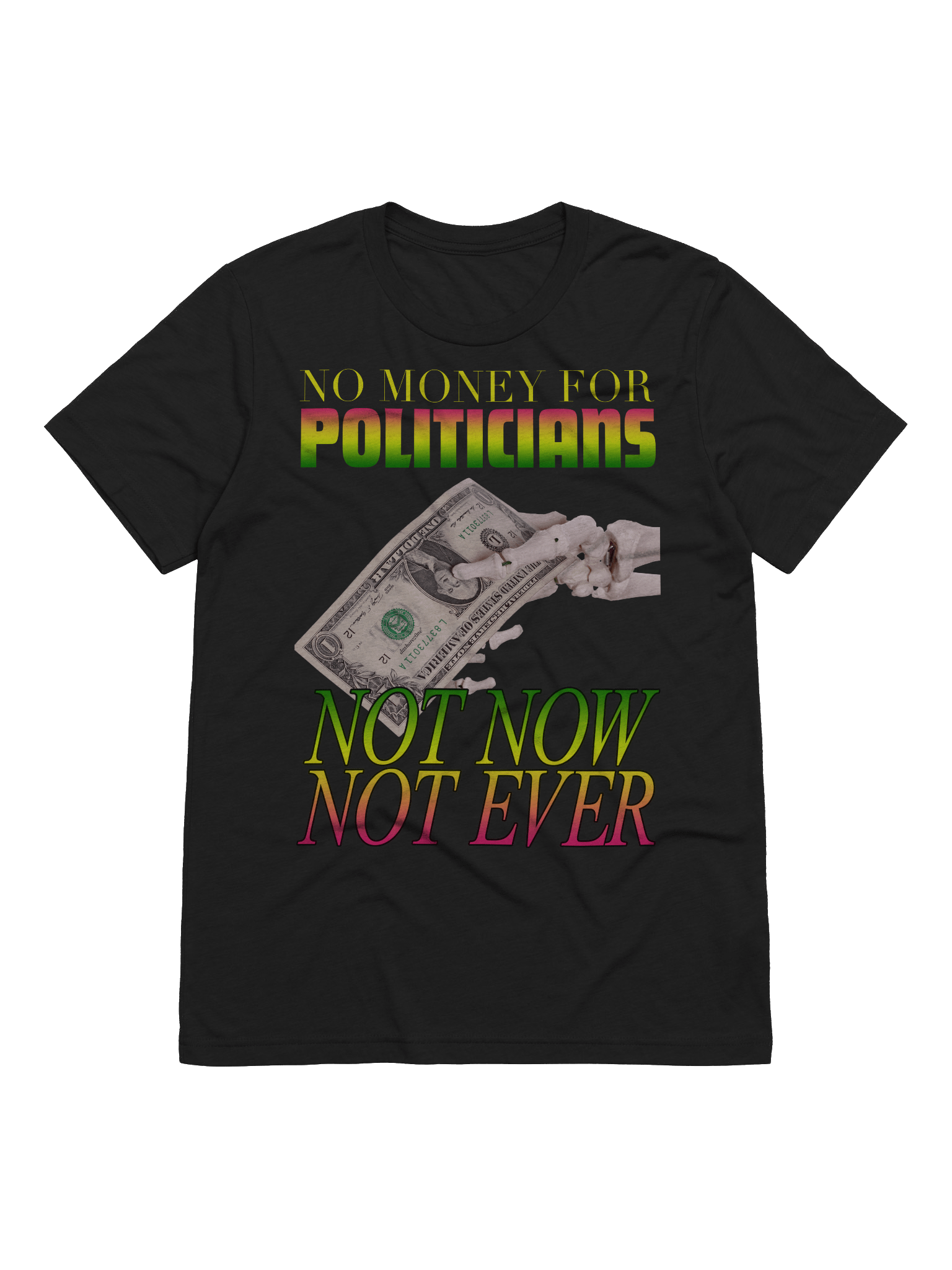NO MONEY FOR POLITICIANS "TRI BLEND" product image (1)