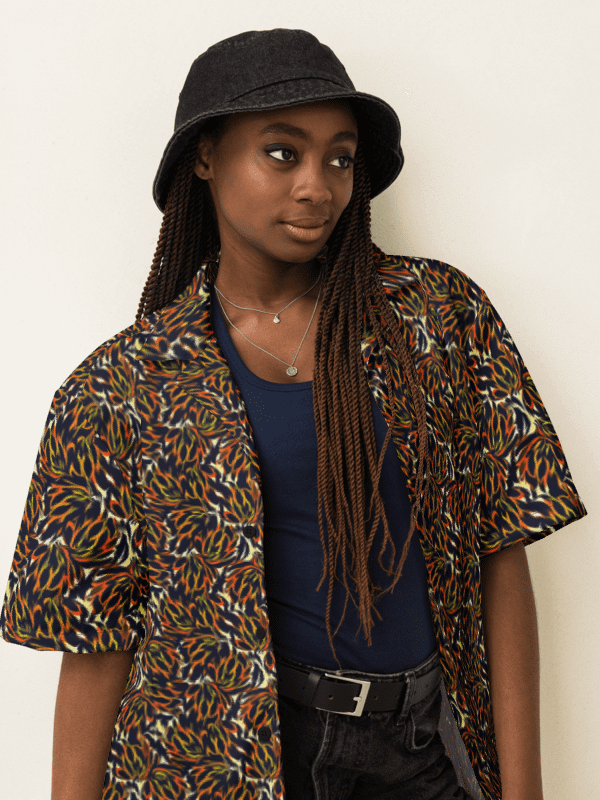 Tiger Flower | Unisex Hawaiian Shirt product image (1)
