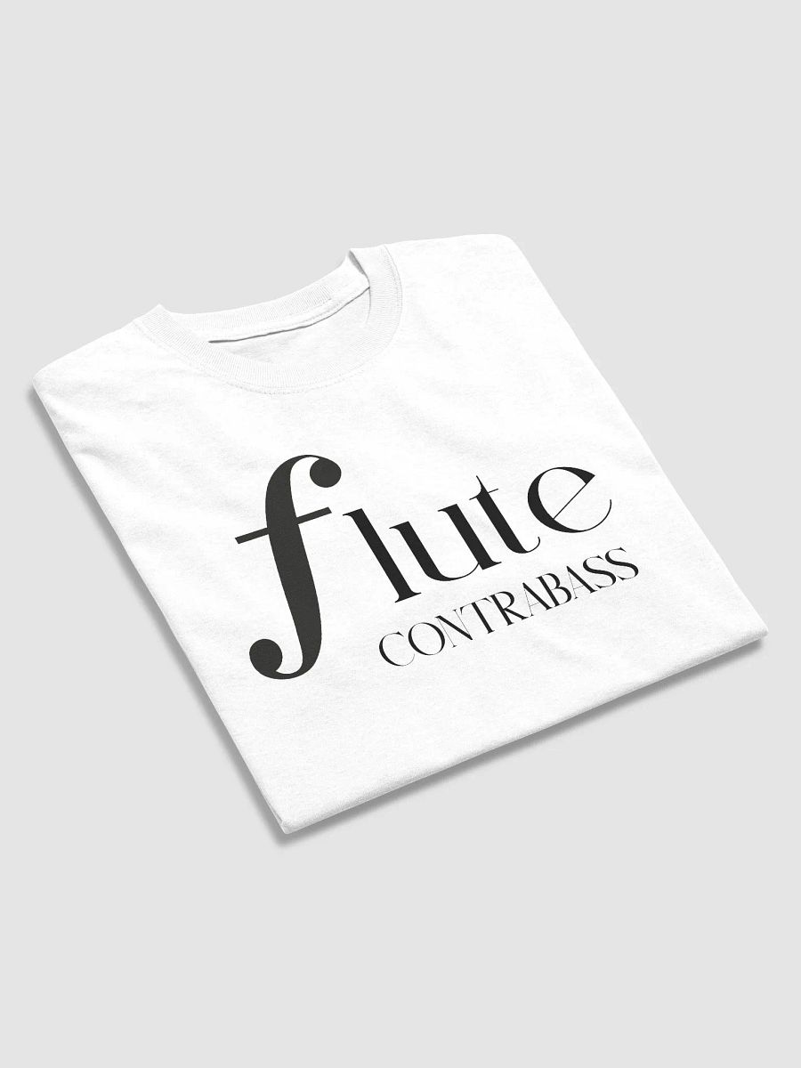 Forte Flute Tee - Black Letters - Contrabass - Unisex product image (3)