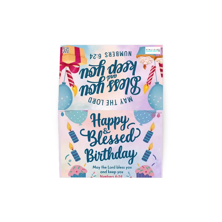 Happy & Blessed Birthday Card product image (2)