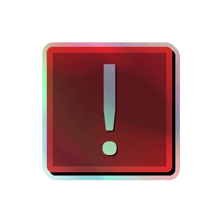 STFC Exclamation Pip - Holographic Sticker product image (2)