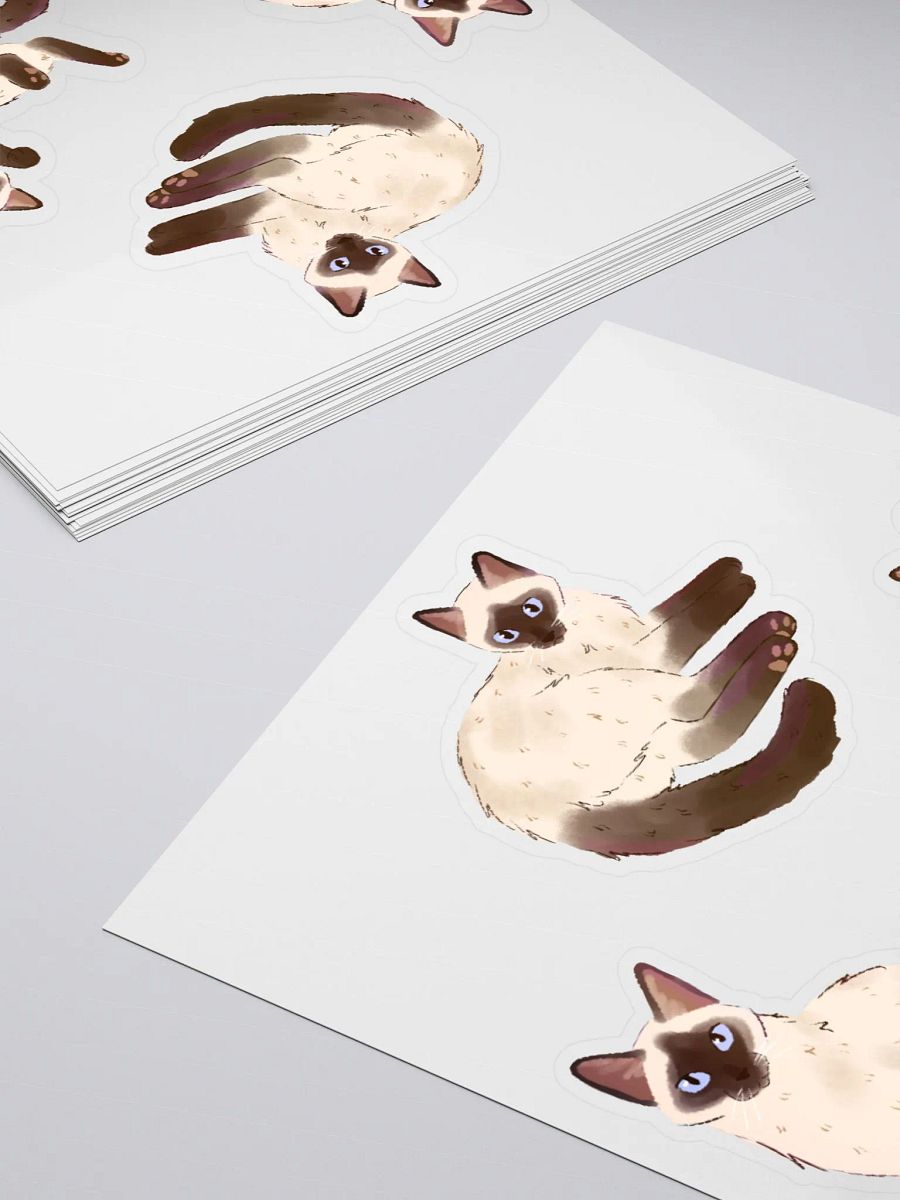 Siamese Cats Kiss Cut Stickers Set product image (5)