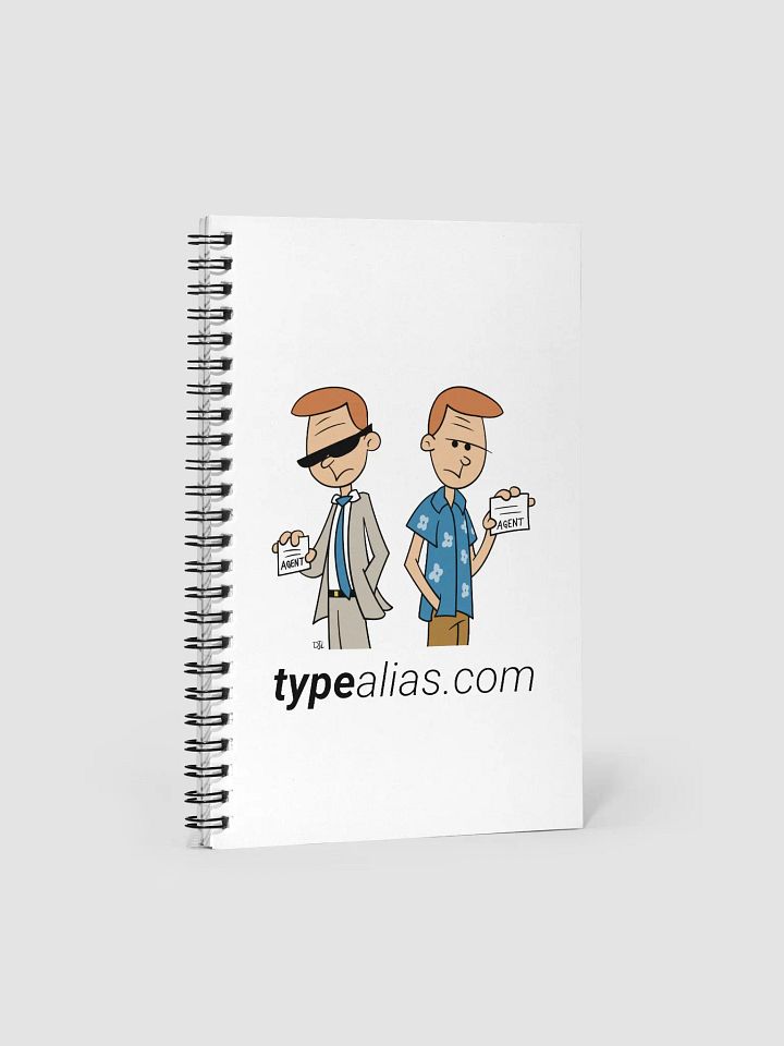 TypeAlias.com Secret Agent Spiral Notebook product image (1)