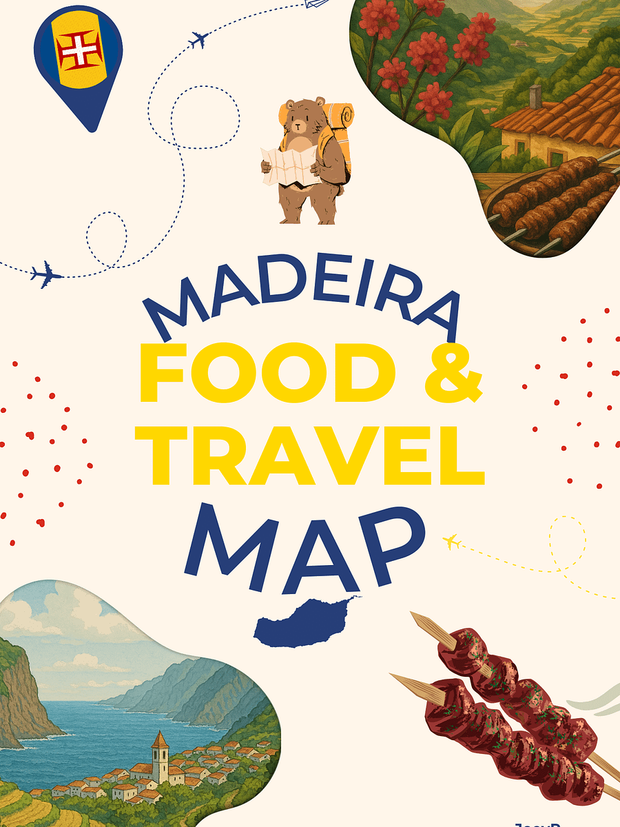 Madeira FOOD & TRAVEL MAP Combo product image (1)