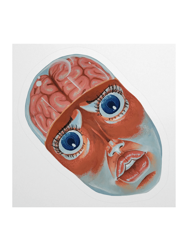 Brain Girl sticker product image (1)