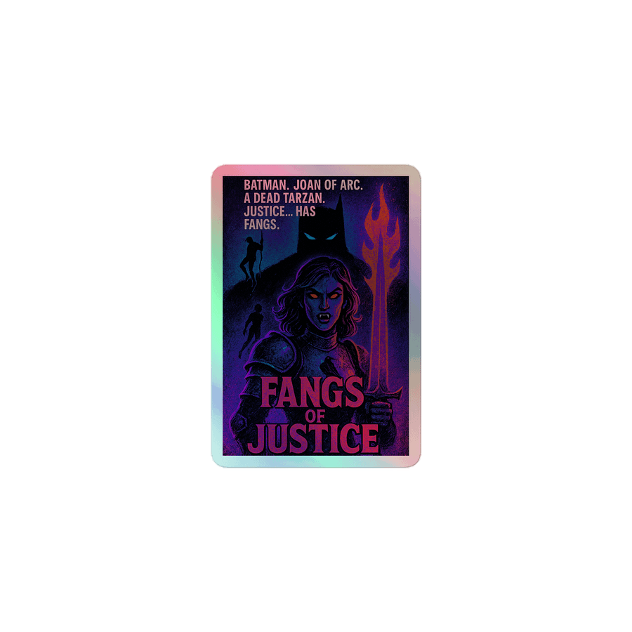 Uunder Fjortis "Fangs of Justice" Rainbow Sticker product image (1)