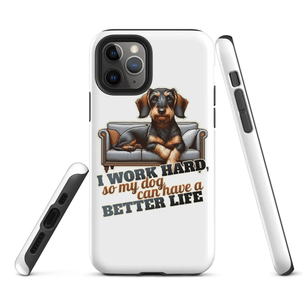 Work Hard – Dachshund - iPhone® Tough Case product image (2)