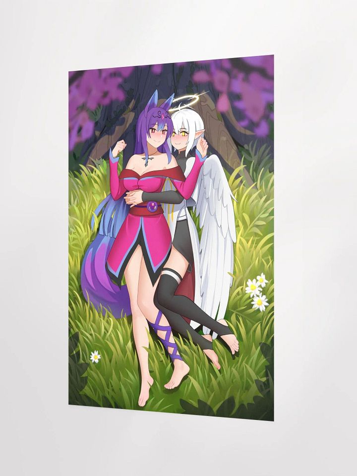 cuddles under the cherry blossom poster product image (2)