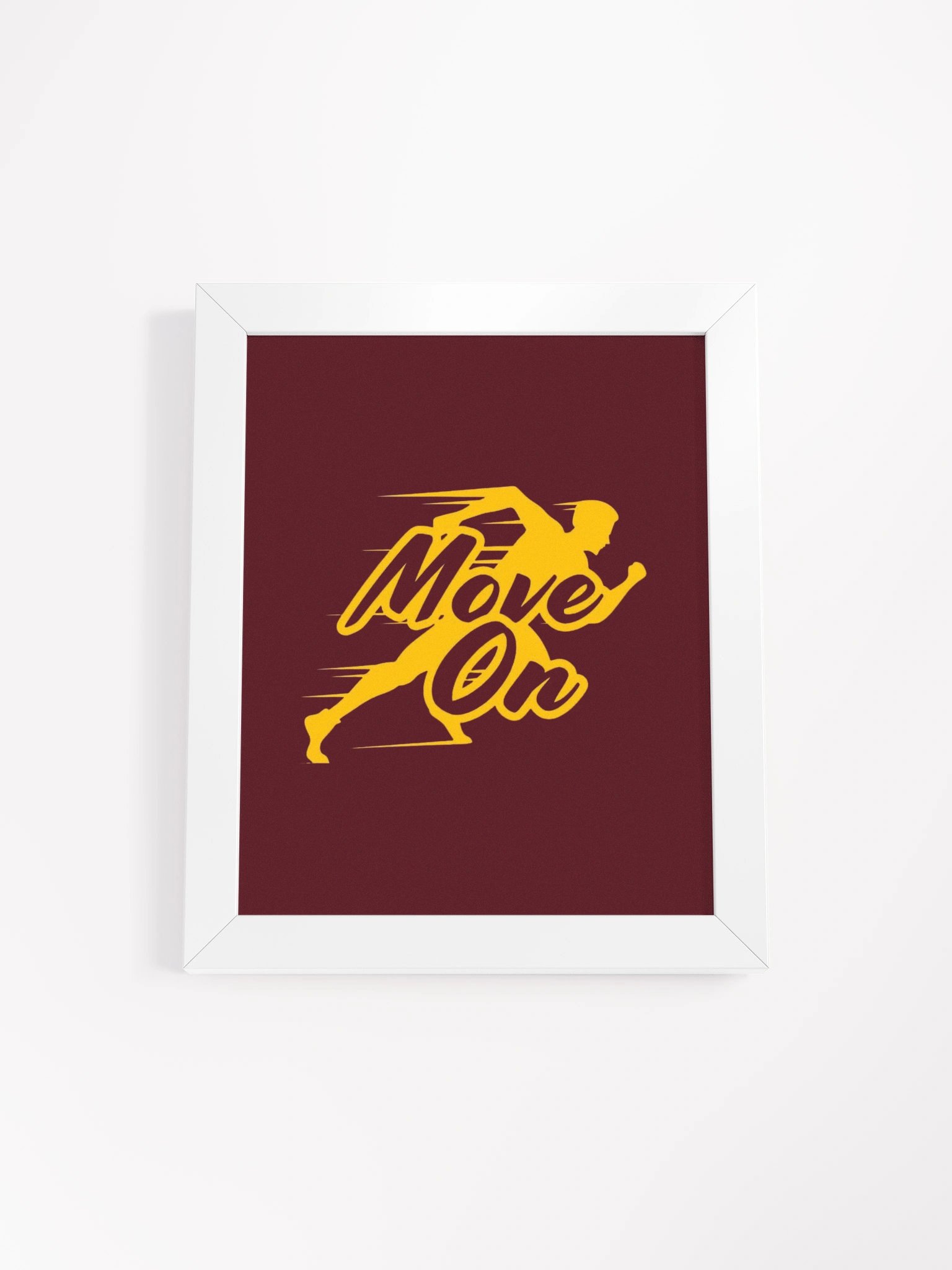 Bold Move On Silhouette Framed Poster product image (1)