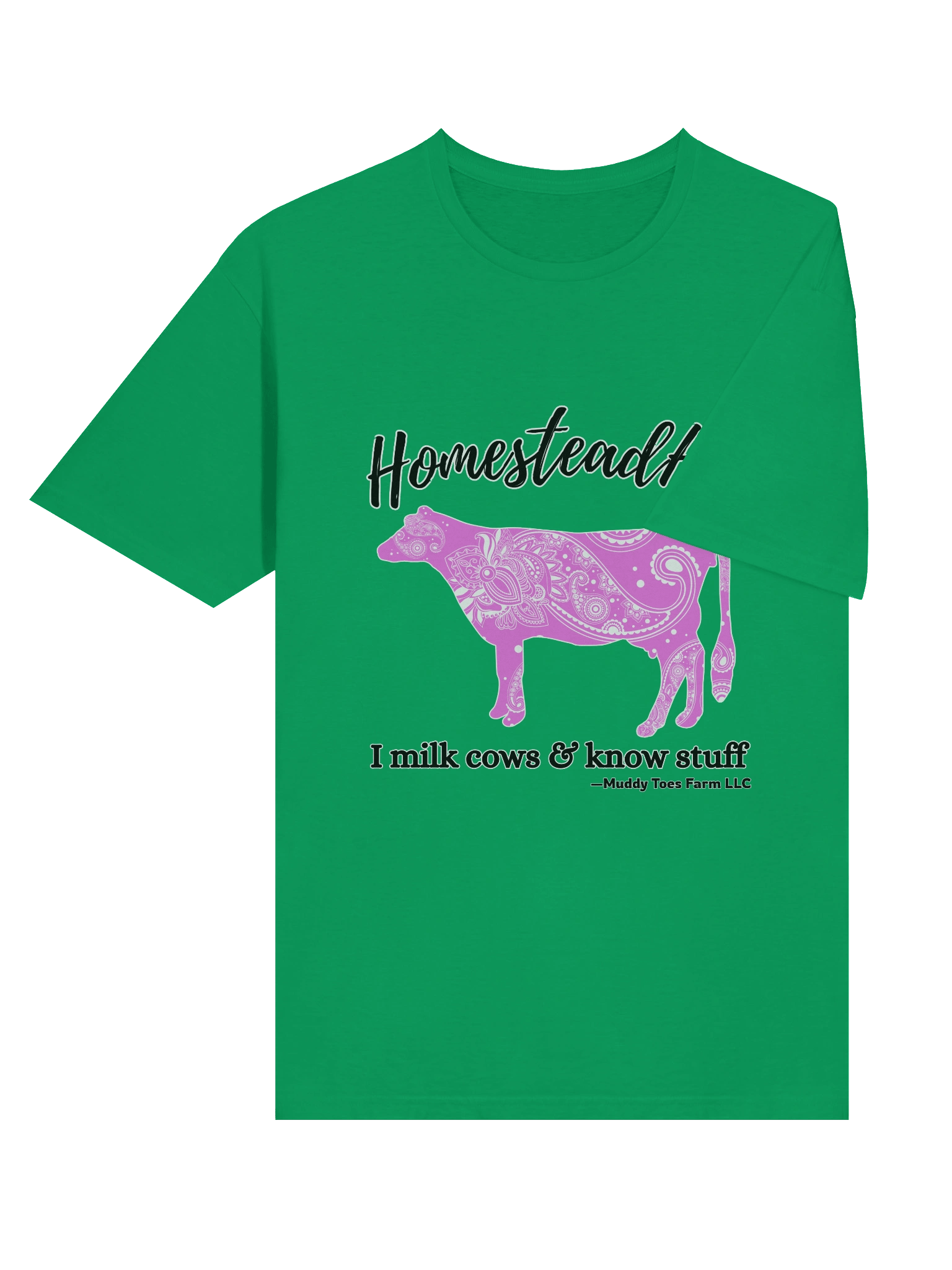 HomesteadHer Paisley Cow T-Shirt (Women's) product image (5)