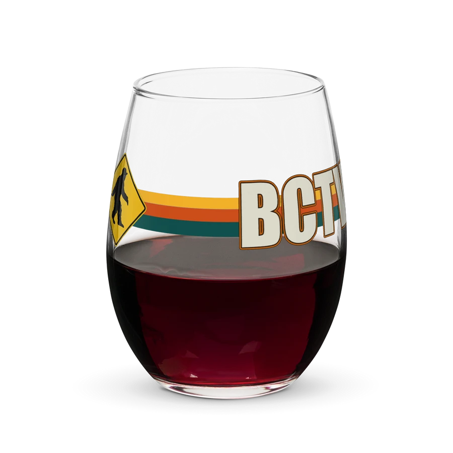 BCTV Oldschool Logo Stemless Wine Glass product image (5)