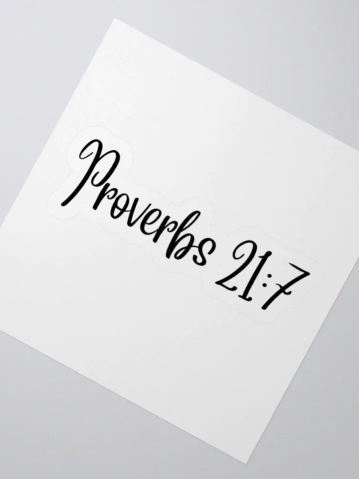 Proverbs 21:7 product image (4)