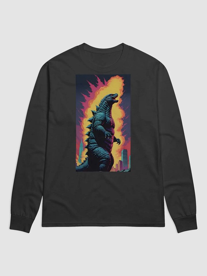 Classic Godzilla Poster Long Sleeve Shirt product image (2)