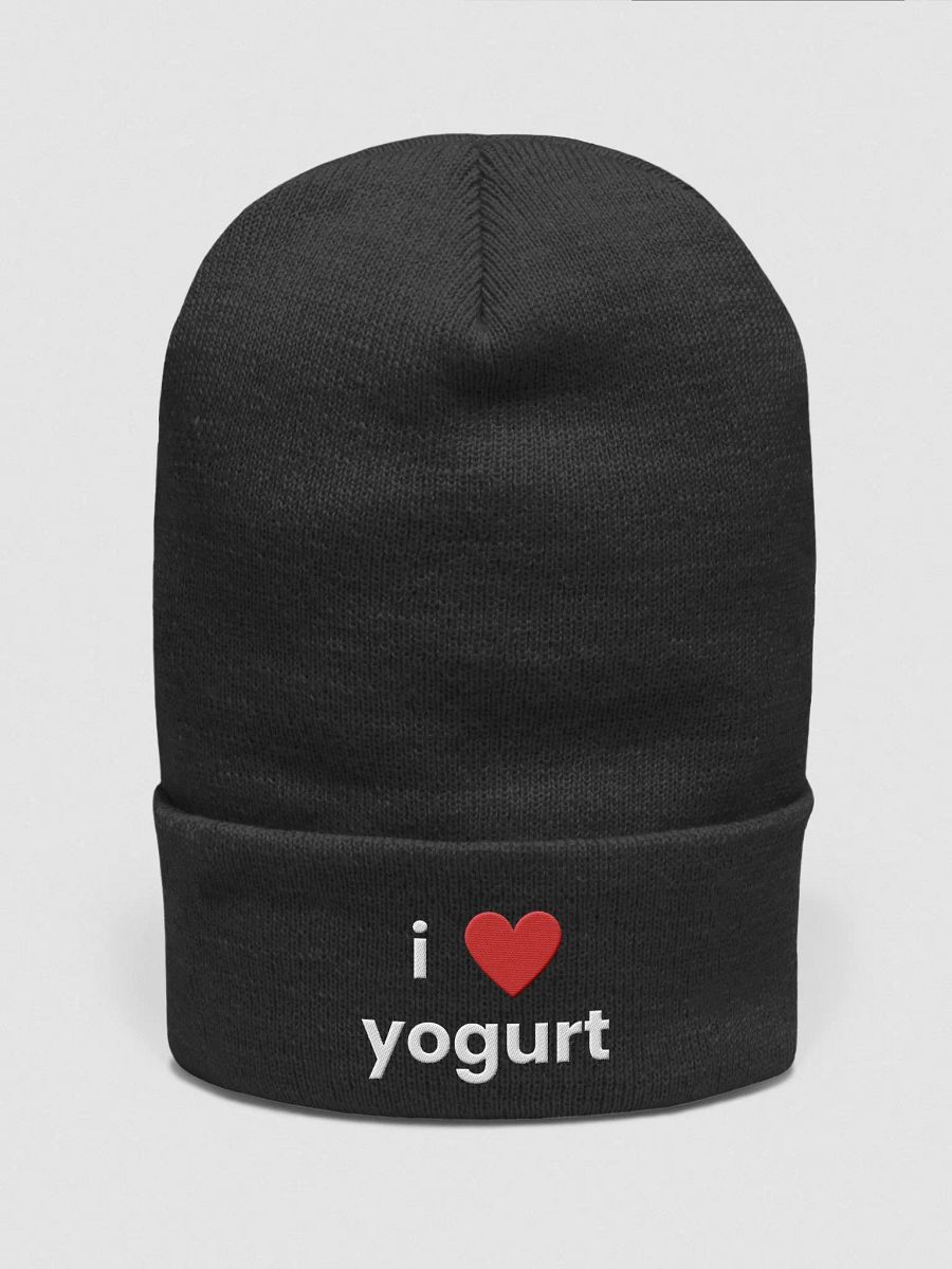 "i ❤ yogurt" embroidered beanie product image (4)