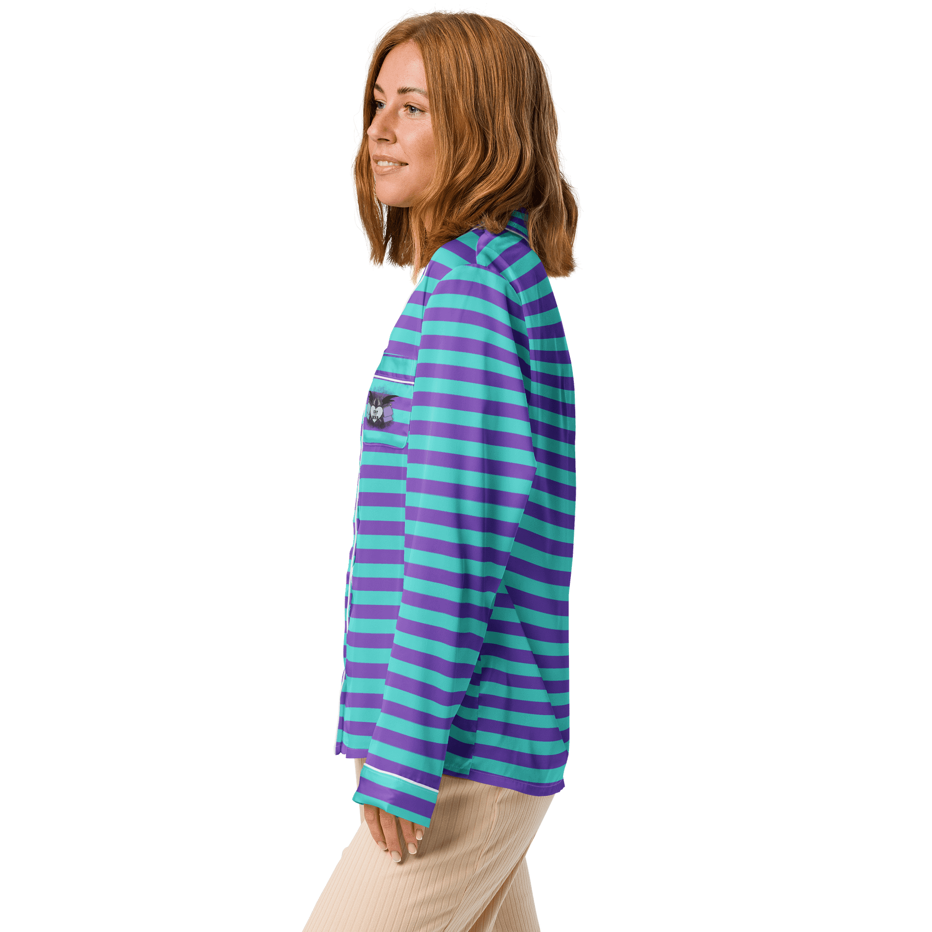 Striped Long Sleeve Pajama Shirt product image (4)