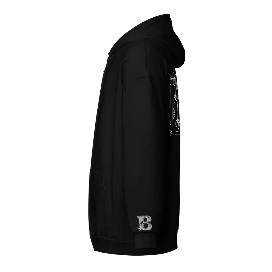 GARAGE SALE QUEEN (Zipper Hoodie - Dark) product image (3)