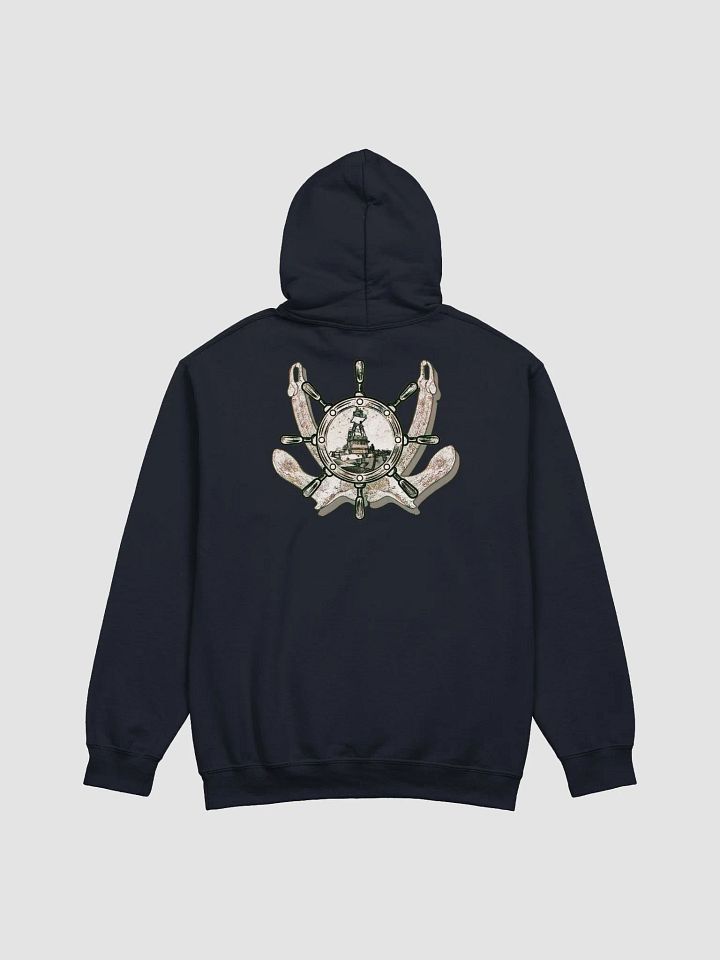 Twin anchor ship wheel and Tug CE tug Hoodie product image (1)