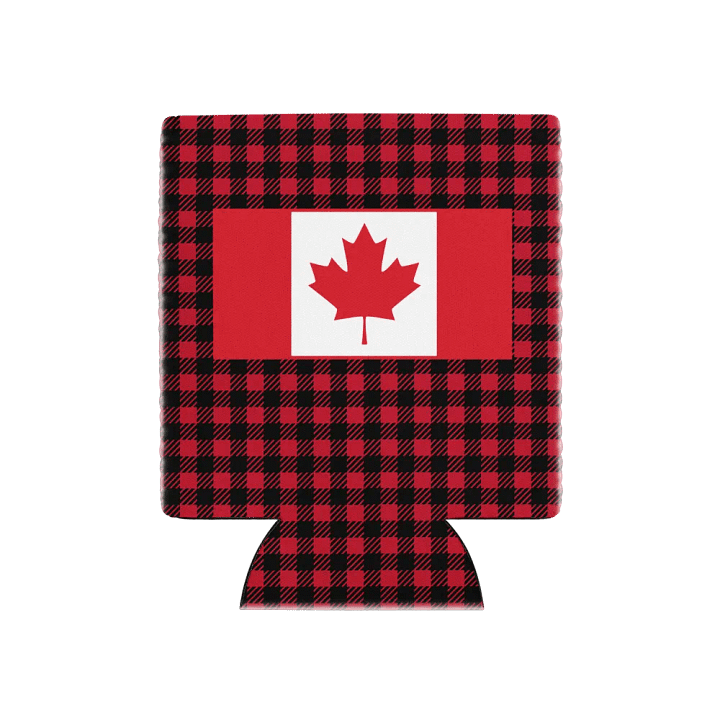 Canadian Flag Plaid Can Coozie product image (1)