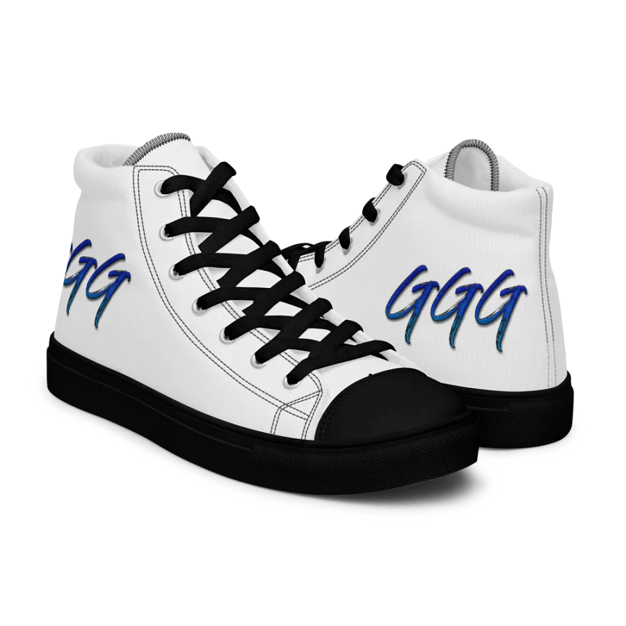 GGG Logo Men's High Top Canvas Shoes product image (9)